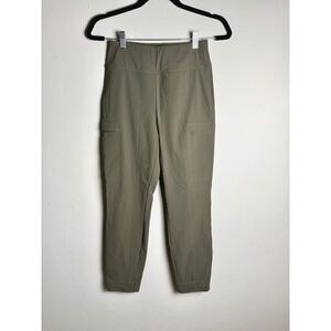 The North Face Women Cargo Pants Small Army Green Pull On Stretch Hiking Outdoor